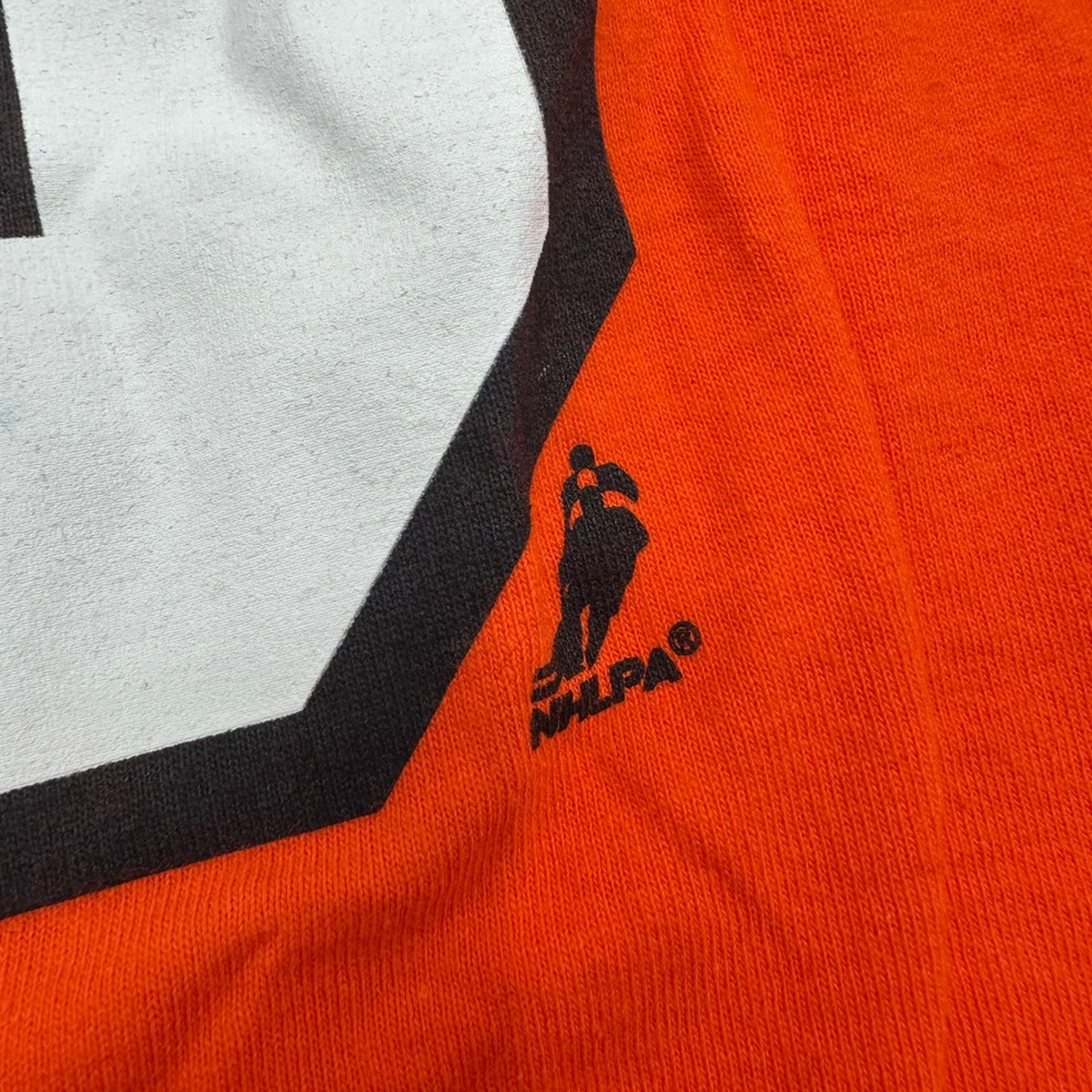Reebok Philadelphia Flyers Jaromir Jagr 68 NHL Shirt Mens XL Orange Cotton Tee - Picture 9 of 11